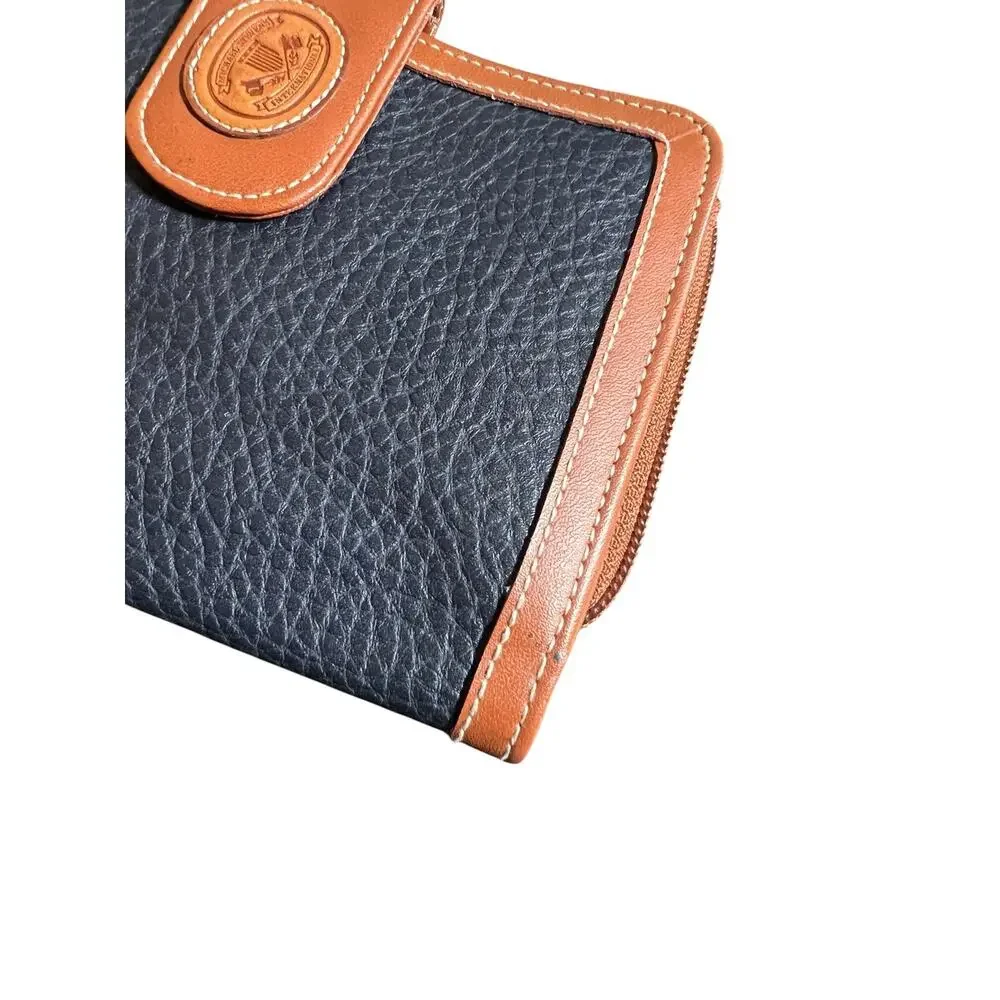 VTG Michael Stevens International Ziparound Leather Wallet Organizer Pocketbook